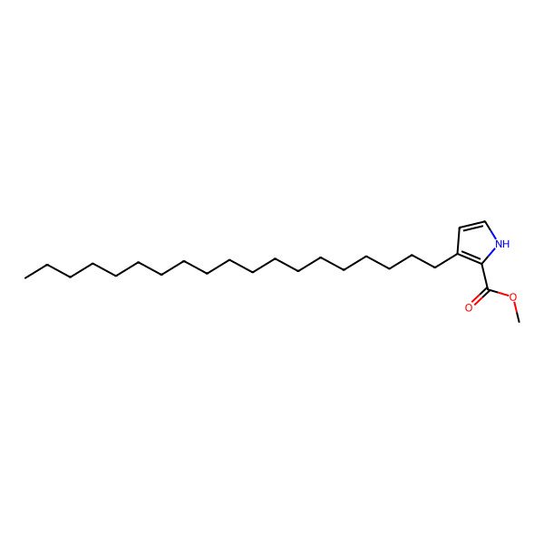 2D Structure of methyl 3-nonadecyl-1H-pyrrole-2-carboxylate