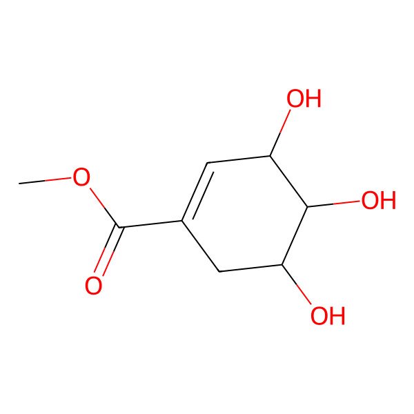 2D Structure of Methyl 3,4,5-trihydroxycyclohexene-1-carboxylate