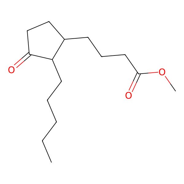 2D Structure of Methyl 4-(3-oxo-2-pentylcyclopentyl)butanoate