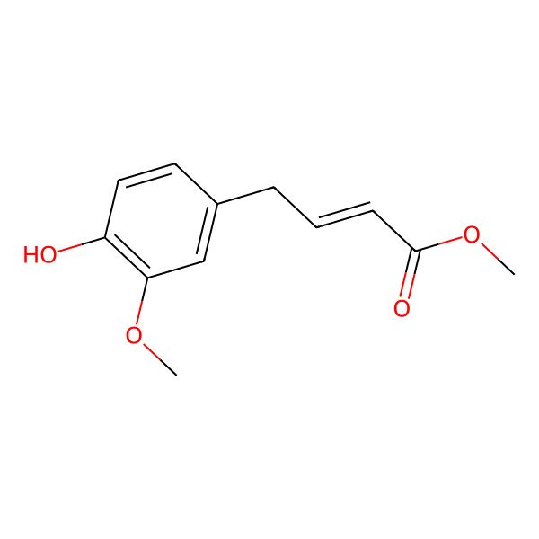 2D Structure of Methyl 4-(4-hydroxy-3-methoxyphenyl)but-2-enoate