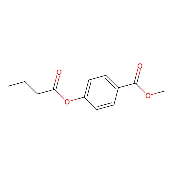 2D Structure of Methyl 4-(butanoyloxy)benzoate
