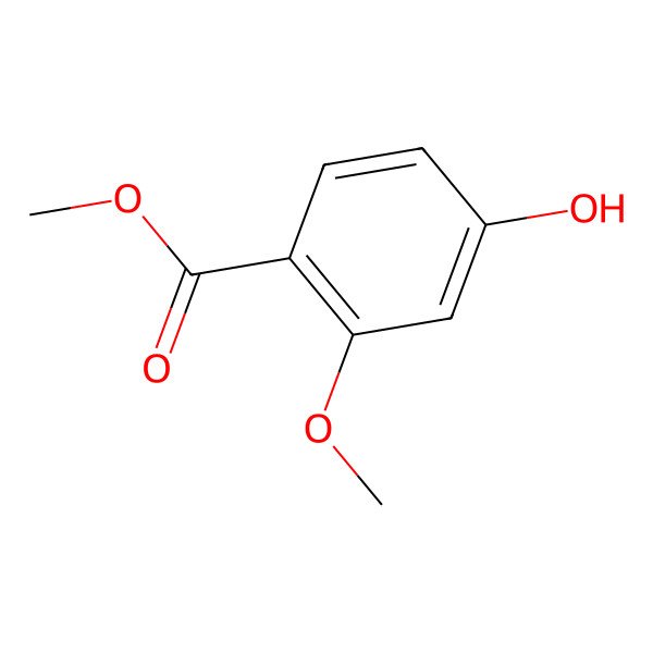 2D Structure of Methyl 4-hydroxy-2-methoxybenzoate