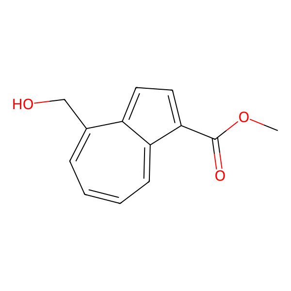 2D Structure of Methyl 4-(hydroxymethyl)azulene-1-carboxylate 2D Structure of Methyl 4-(hydroxymethyl)azulene-1-carboxylate