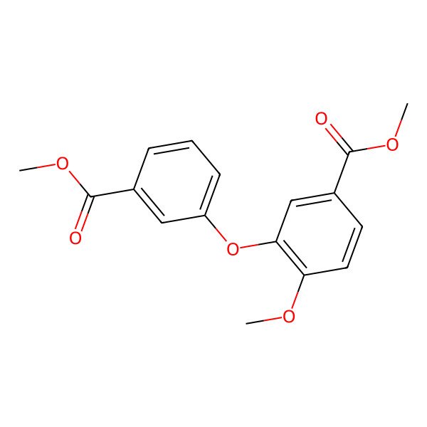 2D Structure of Methyl 4-methoxy-3-(3-methoxycarbonylphenoxy)benzoate