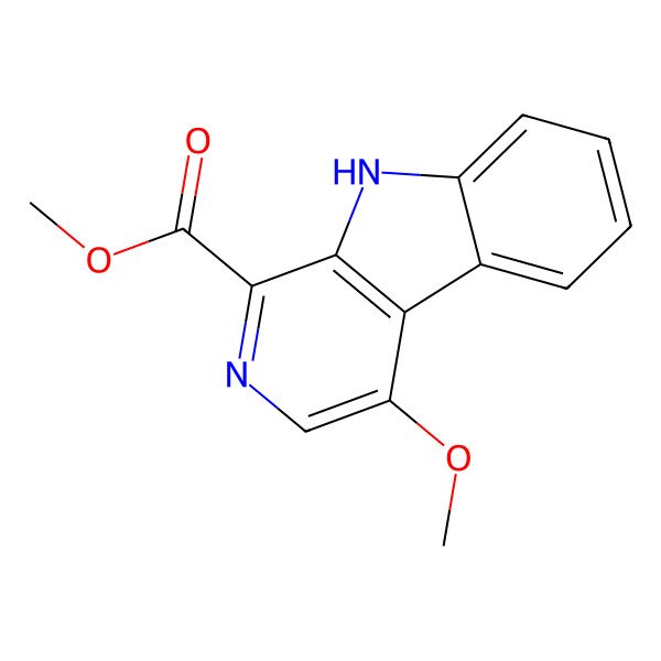 2D Structure of methyl 4-methoxy-9H-pyrido[3,4-b]indole-1-carboxylate