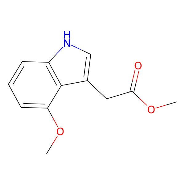 2D Structure of Methyl 4-Methoxyindole-3-acetate