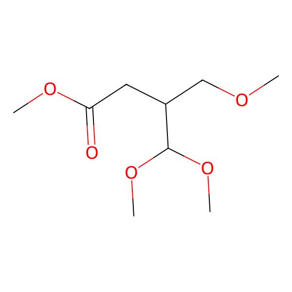 2D Structure of Methyl 4,4-dimethoxy-3-(methoxymethyl)butyrate