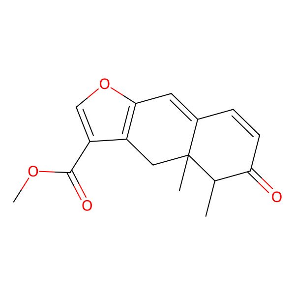 2D Structure of methyl (4aR,5R)-4a,5-dimethyl-6-oxo-4,5-dihydrobenzo[f][1]benzofuran-3-carboxylate