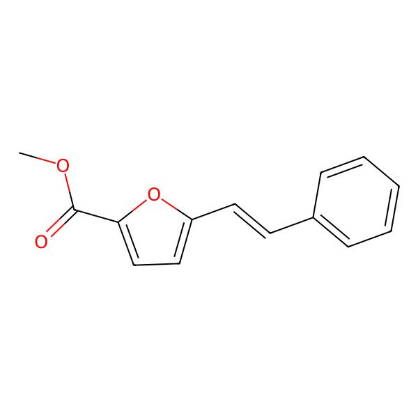 2D Structure of Methyl 5-(2-phenylethenyl)furan-2-carboxylate
