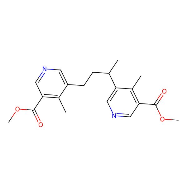 2D Structure of methyl 5-[(3S)-3-(5-methoxycarbonyl-4-methylpyridin-3-yl)butyl]-4-methylpyridine-3-carboxylate