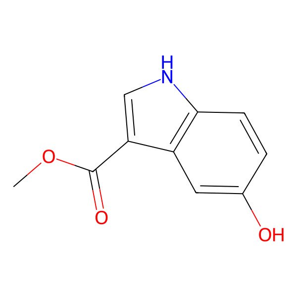 2D Structure of Methyl 5-Hydroxy-1H-Indole-3-Carboxylate