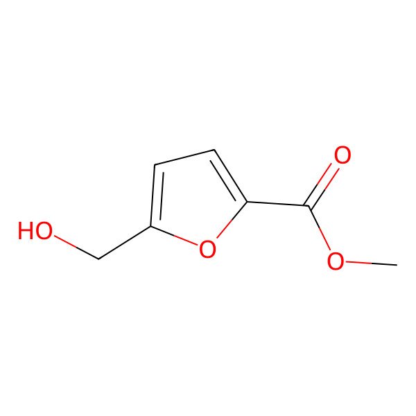 2D Structure of Methyl 5-(hydroxymethyl) furan-2-carboxylate