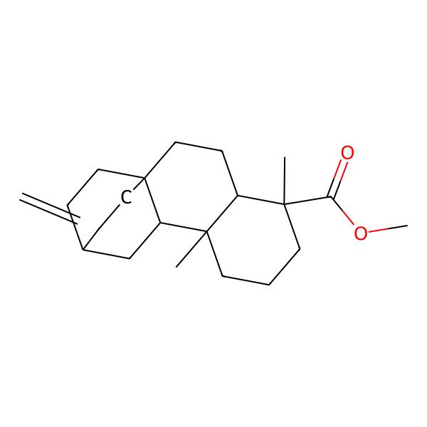 2D Structure of Methyl 5,9-dimethyl-13-methylidenetetracyclo[10.2.2.01,10.04,9]hexadecane-5-carboxylate