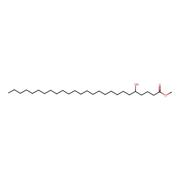 2D Structure of methyl (5S)-5-hydroxyhexacosanoate