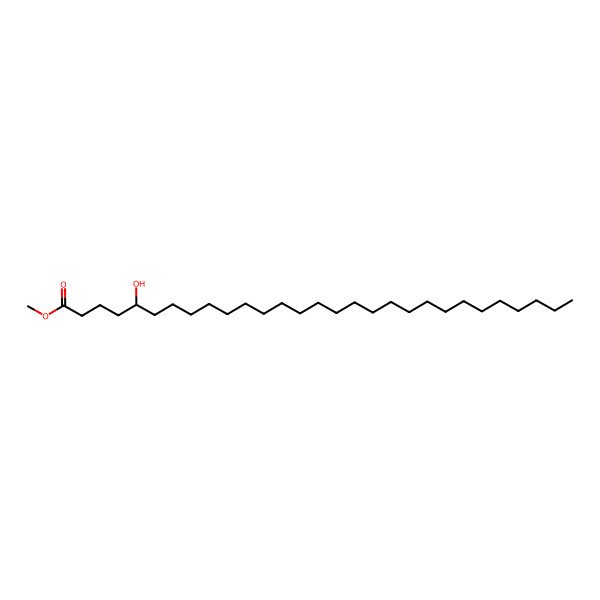 2D Structure of methyl (5S)-5-hydroxynonacosanoate