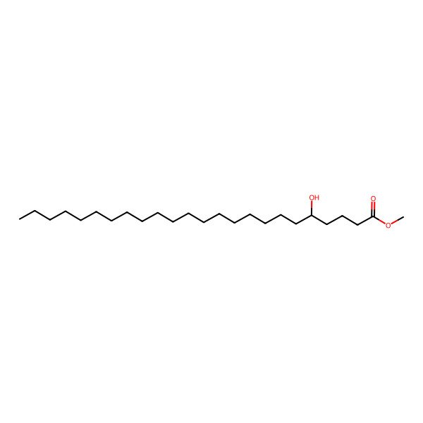 2D Structure of methyl (5S)-5-hydroxytetracosanoate