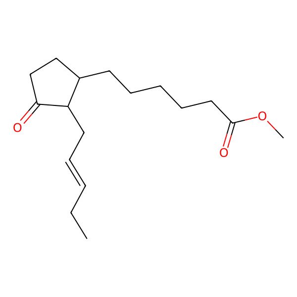 2D Structure of Methyl 6-(3-oxo-2-pent-2-enylcyclopentyl)hexanoate