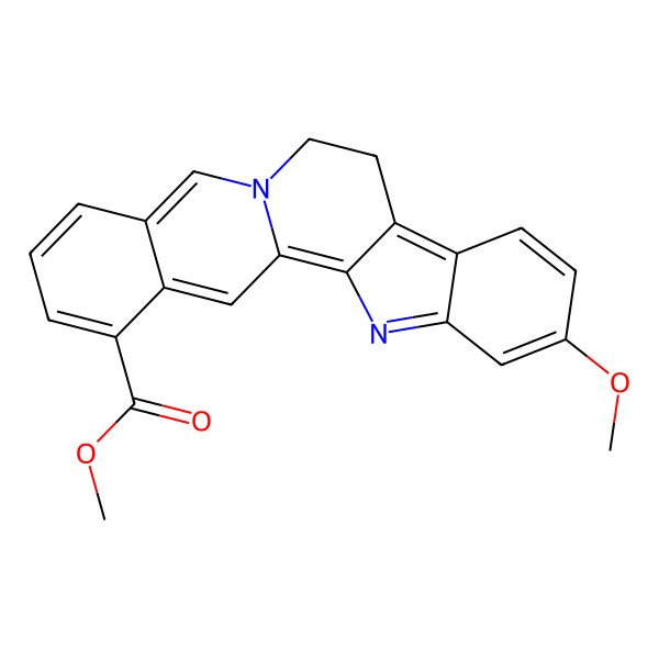 2D Structure of Methyl 6-methoxy-11,12-dihydroyohimban-19-carboxylate
