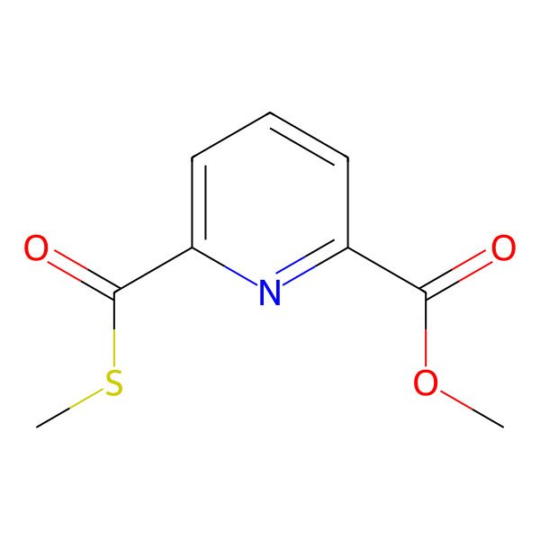 2D Structure of Methyl 6-methylsulfanylcarbonylpyridine-2-carboxylate