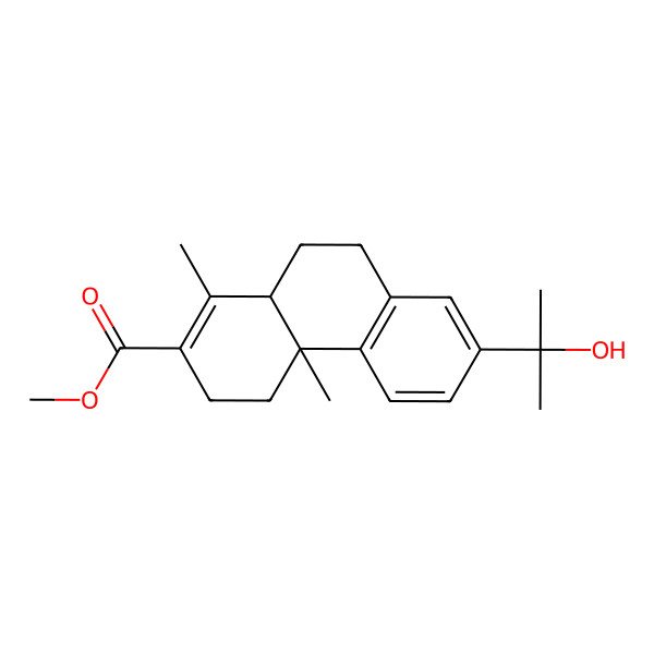 2D Structure of methyl 7-(2-hydroxypropan-2-yl)-1,4a-dimethyl-4,9,10,10a-tetrahydro-3H-phenanthrene-2-carboxylate 2D Structure of methyl 7-(2-hydroxypropan-2-yl)-1,4a-dimethyl-4,9,10,10a-tetrahydro-3H-phenanthrene-2-carboxylate