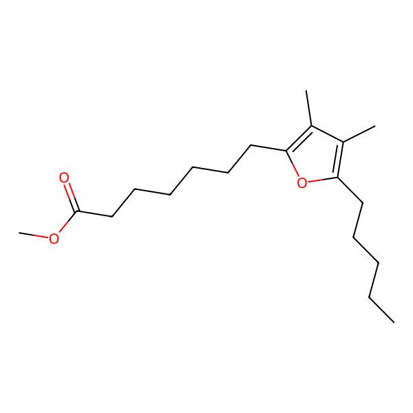 2D Structure of Methyl 7-(3,4-dimethyl-5-pentylfuran-2-yl)heptanoate