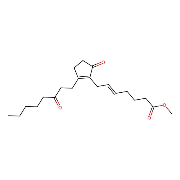 2D Structure of Methyl 7-[5-oxo-2-(3-oxooctyl)cyclopenten-1-yl]hept-5-enoate