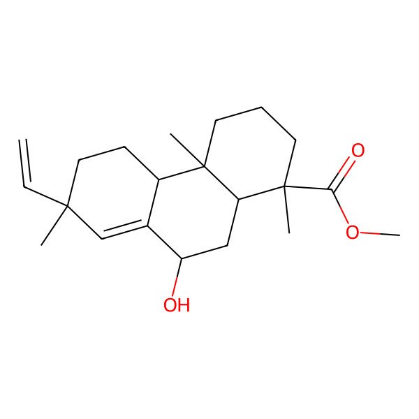 2D Structure of Methyl 7-hydroxypimara-8(14),15-dien-18-oate