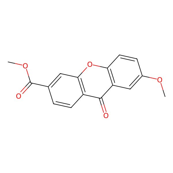 2D Structure of Methyl 7-methoxy-9-oxoxanthene-3-carboxylate
