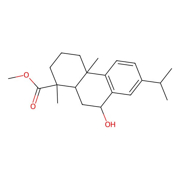 2D Structure of Methyl 7beta-hydroxyabieta-8,11,13-trien-18-oate