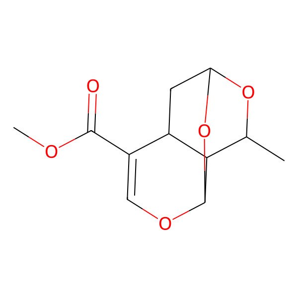 2D Structure of methyl (7S,8S,9S)-9-methyl-2,4,10-trioxatricyclo[5.3.1.03,8]undec-5-ene-6-carboxylate