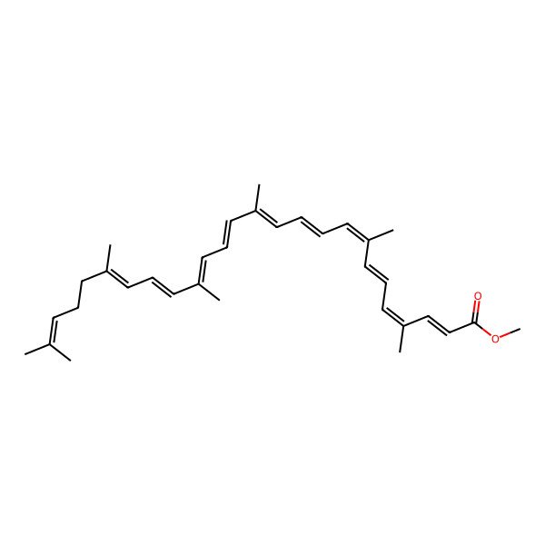2D Structure of Methyl (7Z,9Z,9'Z)-6'-apo-y-caroten-6'-oate