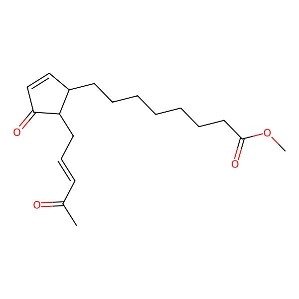 2D Structure of Methyl 8-[4-oxo-5-(4-oxopent-2-enyl)cyclopent-2-en-1-yl]octanoate