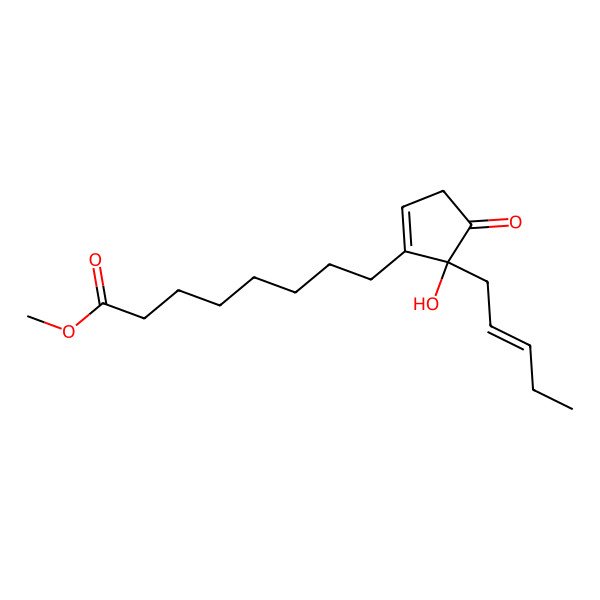 2D Structure of Methyl 8-(5-hydroxy-4-oxo-5-pent-2-enylcyclopenten-1-yl)octanoate