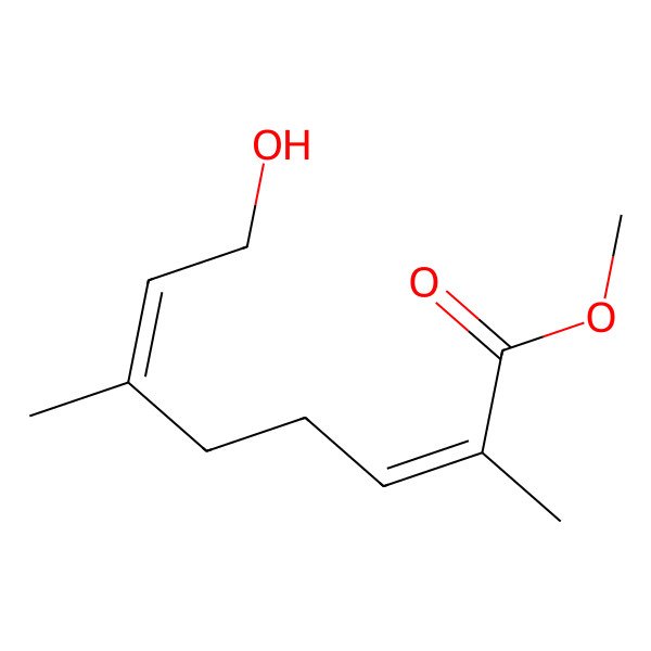 2D Structure of Methyl 8-hydroxy-2,6-dimethylocta-2,6-dienoate