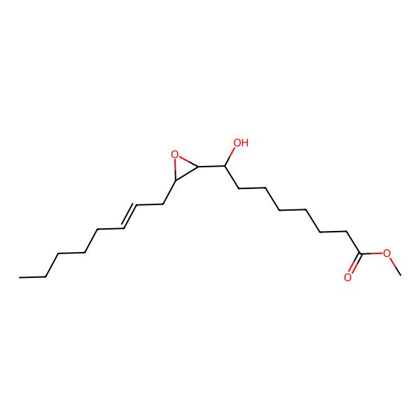 2D Structure of Methyl 8-hydroxy-8-(3-oct-2-enyloxiran-2-yl)octanoate
