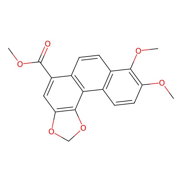 2D Structure of Methyl 8,9-dimethoxynaphtho[2,1-g][1,3]benzodioxole-5-carboxylate