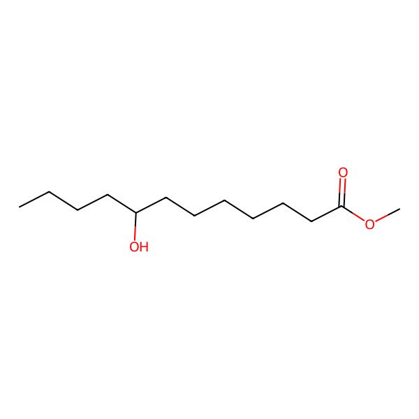 2D Structure of methyl (8R)-8-hydroxydodecanoate