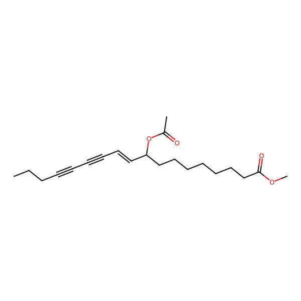 2D Structure of Methyl 9-acetyloxyoctadec-10-en-12,14-diynoate