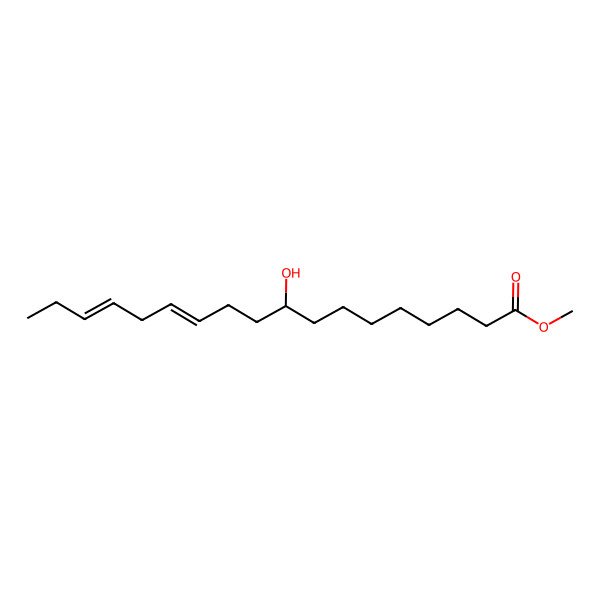 2D Structure of Methyl 9-hydroxyoctadeca-12,15-dienoate