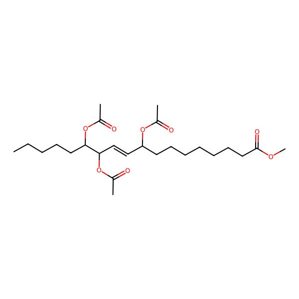 2D Structure of Methyl 9,12,13-triacetyloxyoctadec-10-enoate