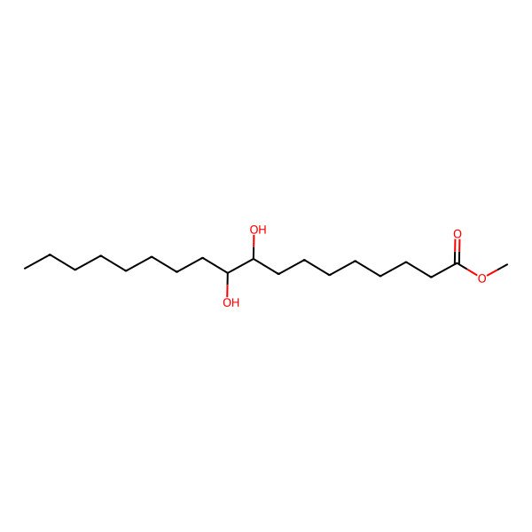 2D Structure of methyl (9S,10S)-9,10-dihydroxyoctadecanoate