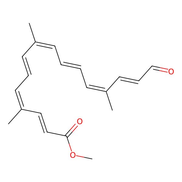 2D Structure of Methyl (9Z)-10'-oxo-6,10'-diapo-6-carotenoate