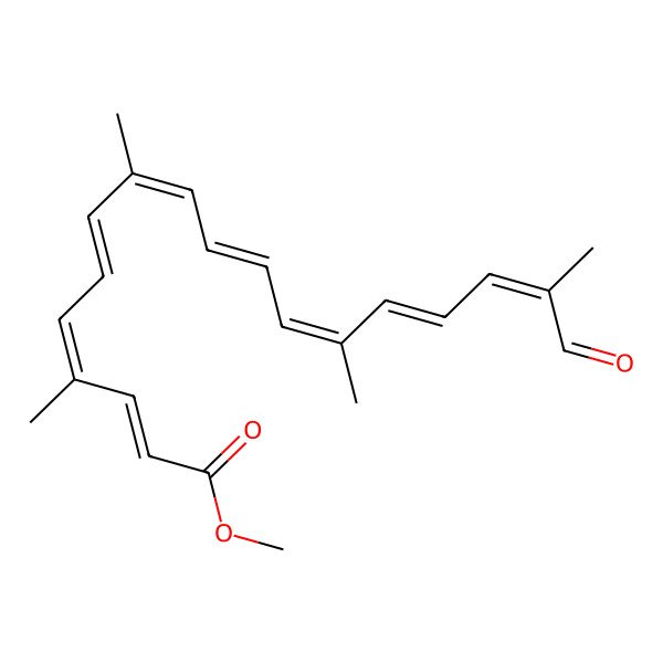 2D Structure of Methyl (9Z)-8'-oxo-6,8'-diapo-6-carotenoate