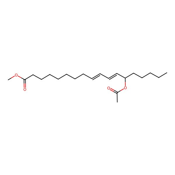 2D Structure of methyl (9Z,11E,13S)-13-acetyloxyoctadeca-9,11-dienoate