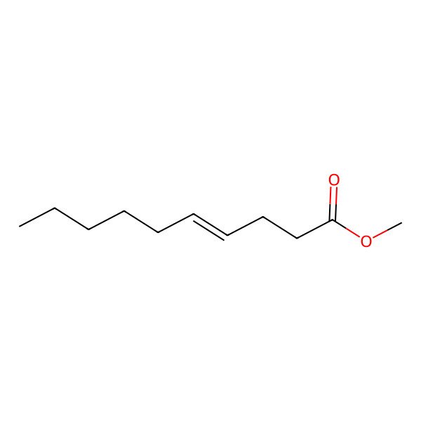 2D Structure of Methyl dec-4-enoate 2D Structure of Methyl dec-4-enoate