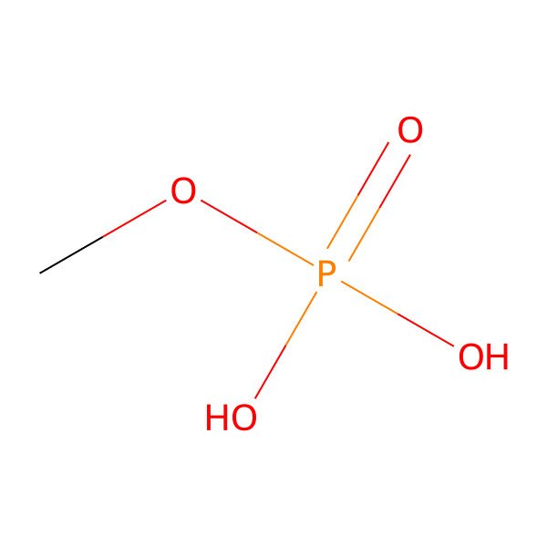2D Structure of Methyl dihydrogen phosphate