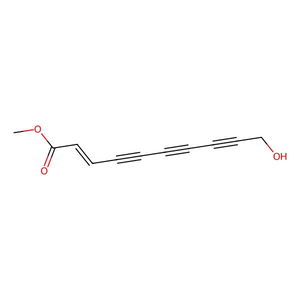 2D Structure of methyl (E)-10-hydroxydec-2-en-4,6,8-triynoate