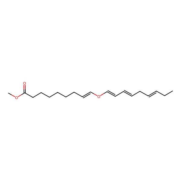 2D Structure of methyl (E)-9-[(1E,3Z,6Z)-nona-1,3,6-trienoxy]non-8-enoate