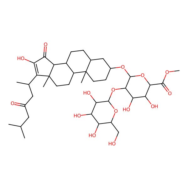 2D Structure of Methyl Ester Pandaroside C