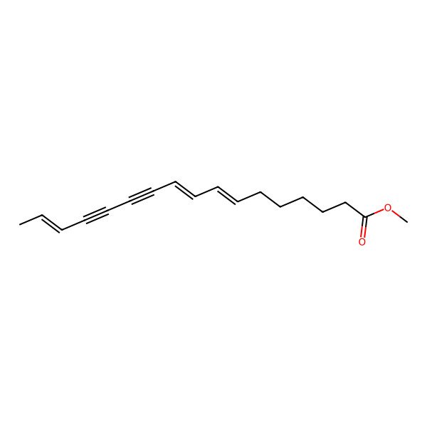 2D Structure of Methyl heptadeca-7,9,15-trien-11,13-diynoate 2D Structure of Methyl heptadeca-7,9,15-trien-11,13-diynoate